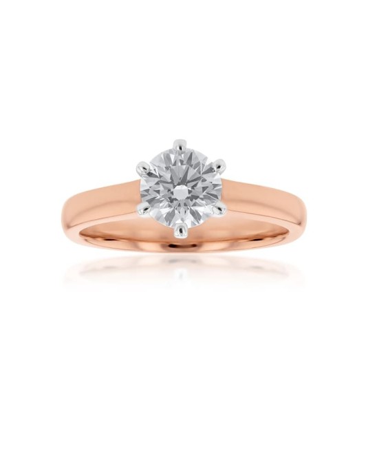 Anello Swarovski Solitario Diamante Naturale