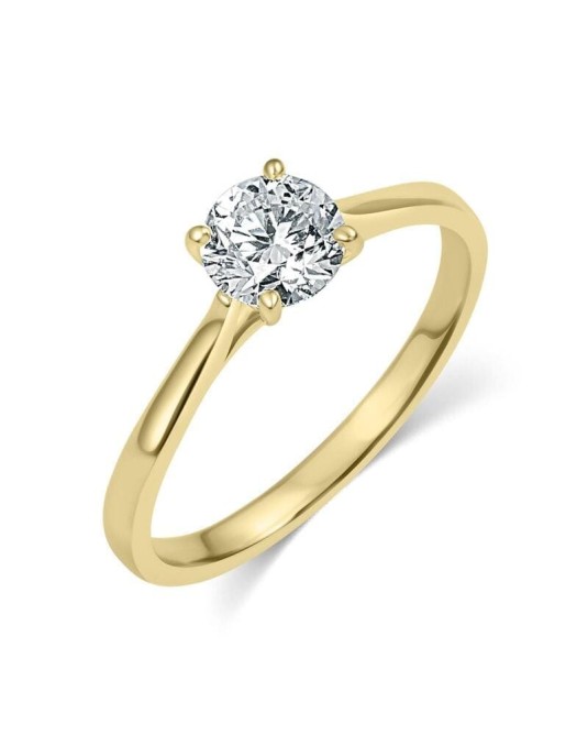Anello Fidanzamento Oro Giallo Pandora Diamante