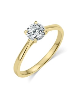 Anello Fidanzamento Oro Giallo Pandora Diamante