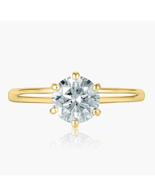 Anello Fidanzamento Oro Giallo Piaget Diamante