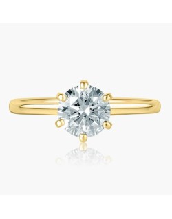 Anello Fidanzamento Oro Giallo Piaget Diamante