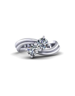 Anello Bilogy Con Diamanti Naturali