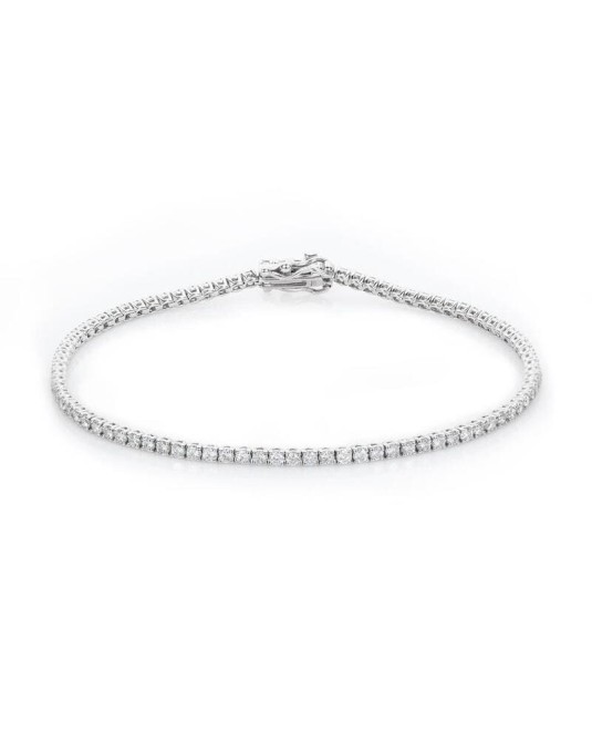 Bracciale Tennis di 21 cm con Diamanti