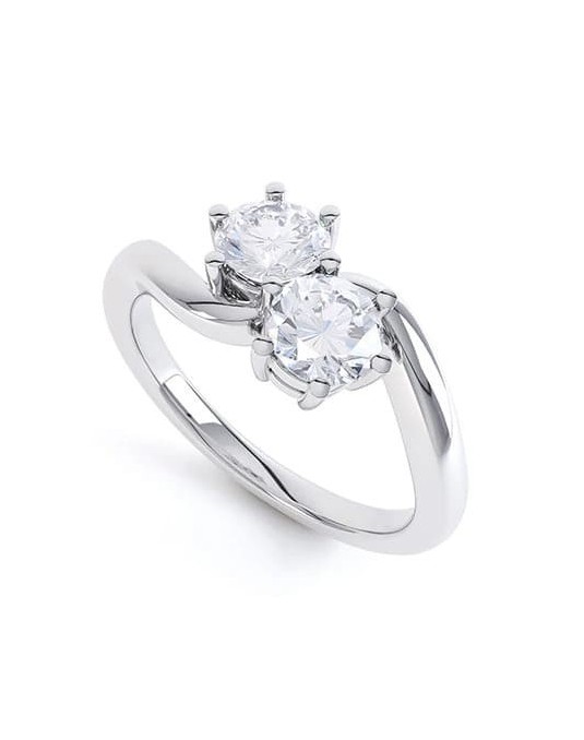 Anello Cartier con 2 Diamanti Naturali