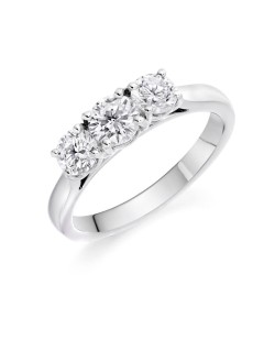 Anello Tiffany con 3 Diamanti Naturali