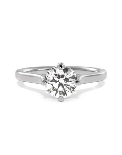 Anello Solitario Nozze con Diamante