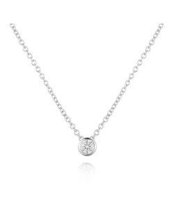 Ciondolo Con Diamante Naturale