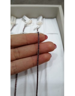 BRACCIALE TENNIS IN ORO BIANCO 18 K CON DIAMANTI NATURALI E VVS