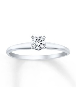 Anello Nozze Oro Bianco con Diamante