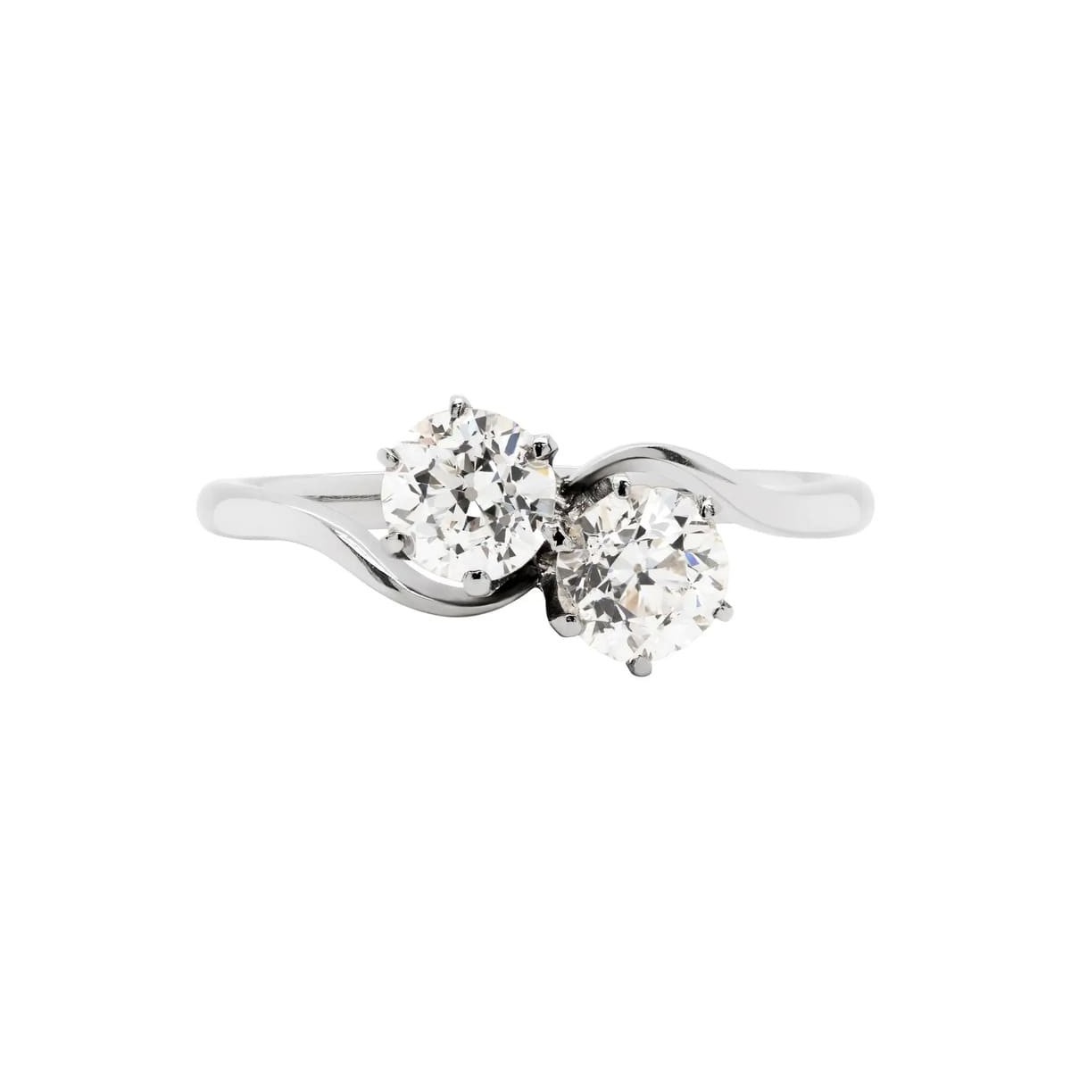 Anello Bilogy in Platino con Diamanti