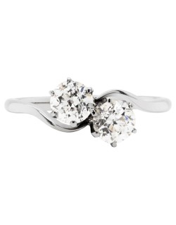 Anello Bilogy in Platino con Diamanti