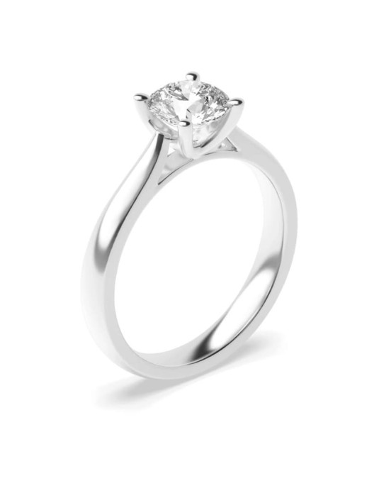 Solitario Oro Bianco Di Matrimonio con Diamante