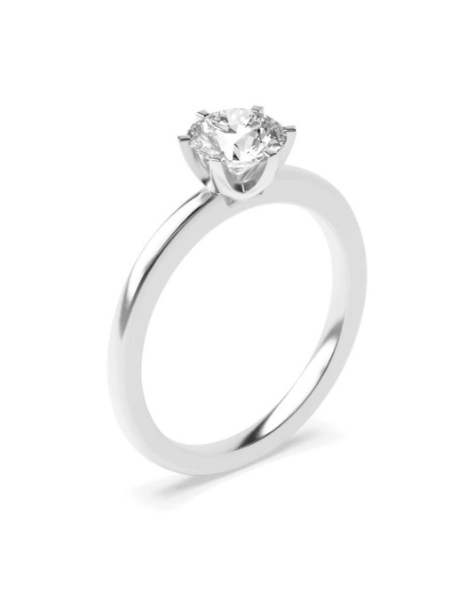 Anello Platino Di Fidanzamento con Diamante