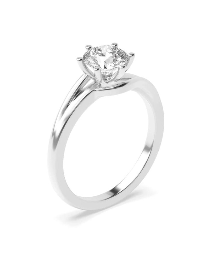 Anello Platino Di Matrimonio con Diamante