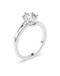 Anello Platino Di Matrimonio con Diamante