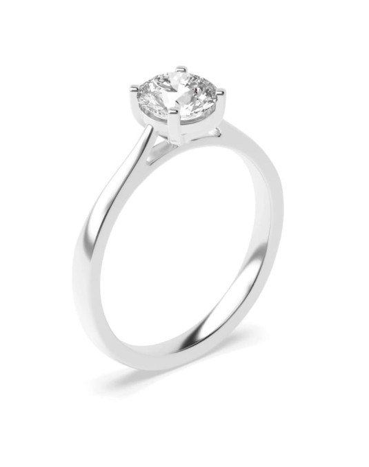 Anello Platino Solitario con Diamante