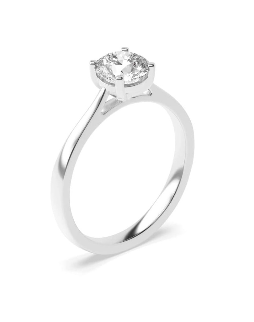 Anello Platino Solitario con Diamante