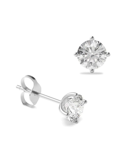 Orecchini Oro Bianco con Diamanti E-VVS2