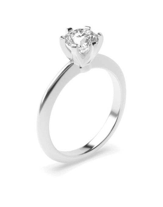 Anello Di Anniversario in Platino con Diamante