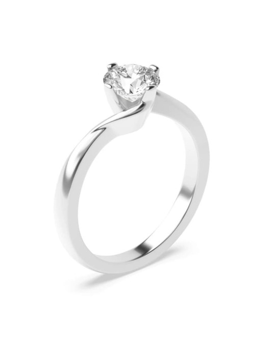 Solitario Di Matrimonio in Platino con Diamante