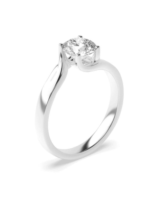 Solitario Di Anniversario in Platino con Diamante