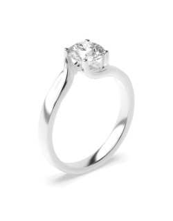 Solitario Di Anniversario in Platino con Diamante