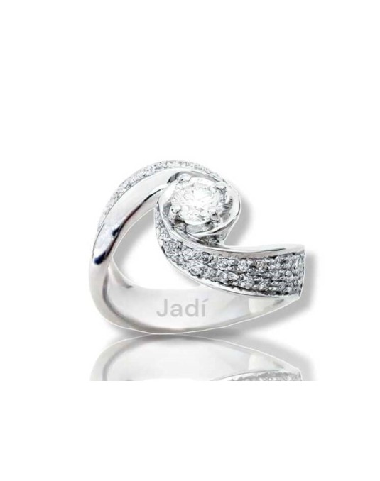 Anello Abbraccio con Diamanti