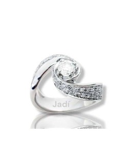 Anello Abbraccio con Diamanti