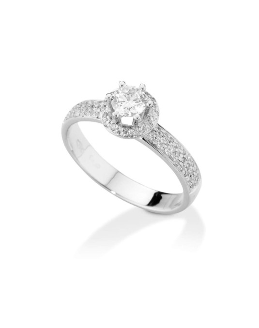 Anello Corona Con Diamanti