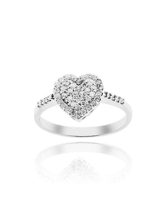 Anello Cuore di Diamanti E-VVS2