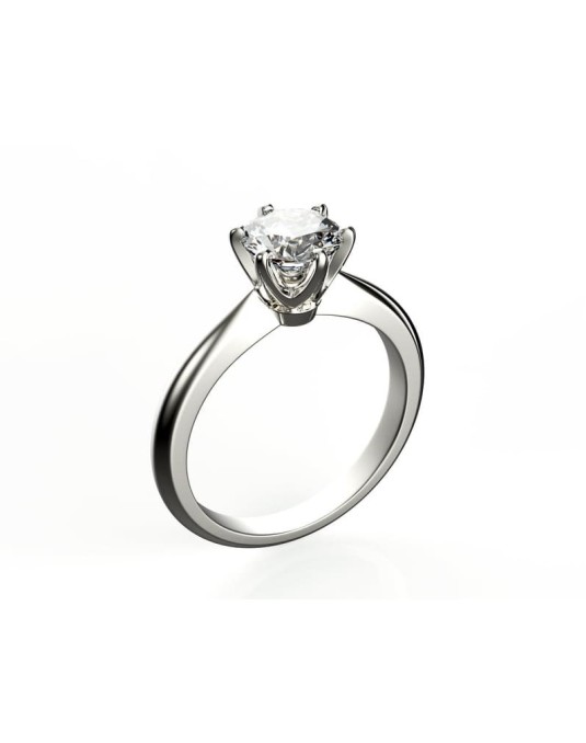 Anello Solitario con un Diamante