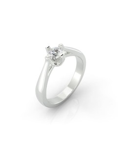 Anello Matrimonio con 4 Griffe e Diamante