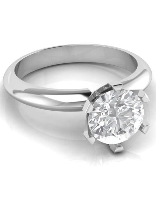 Anello Anniversario a 6 griffe con Diamante