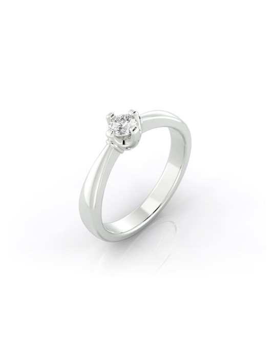 Anello Anniversario Con 4 griffe e Diamante
