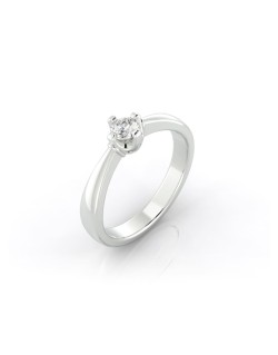 Anello Anniversario Con 4 griffe e Diamante