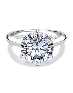 Anello Solitario Classico con Diamante Varie Carature