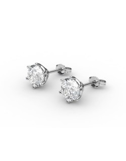 Orecchini a 6 Griffe con Diamanti