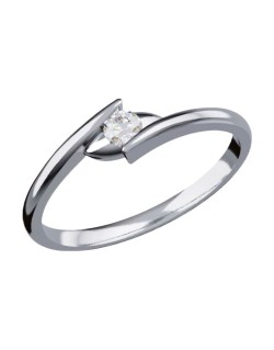 Solitario Anello Con Diamante E-VVS2
