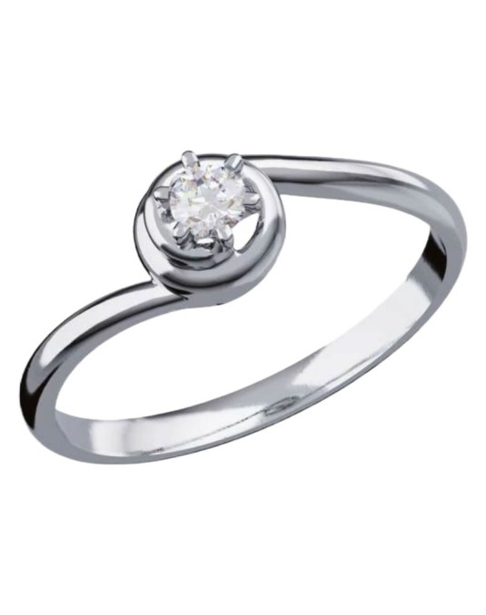 Anello Fidanzamento con Diamante E-VVS2