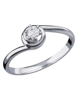 Anello Fidanzamento con Diamante E-VVS2