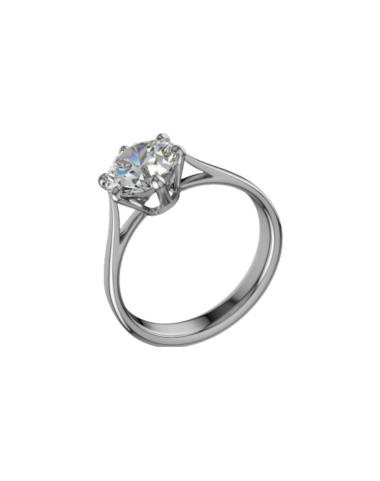 Anello Matrimonio Foundrae con Diamante