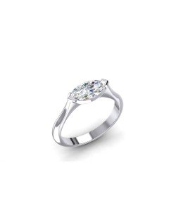 Anello Fidanzamento Diamante Marquise Naturale