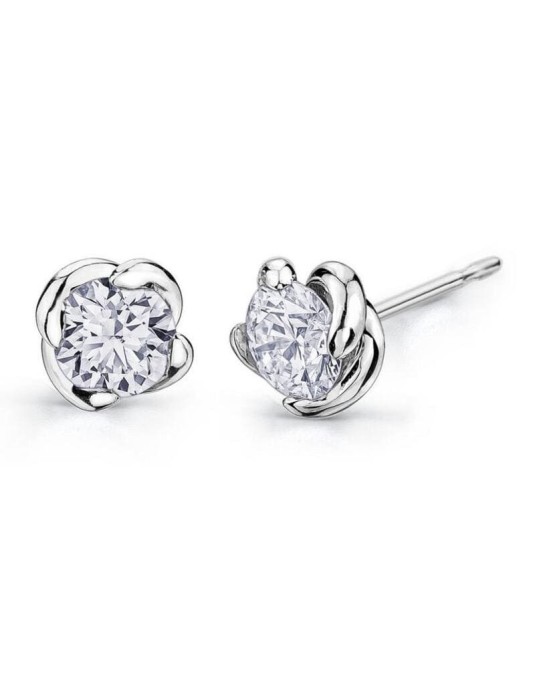 Orecchini con Diamante Punto Luce