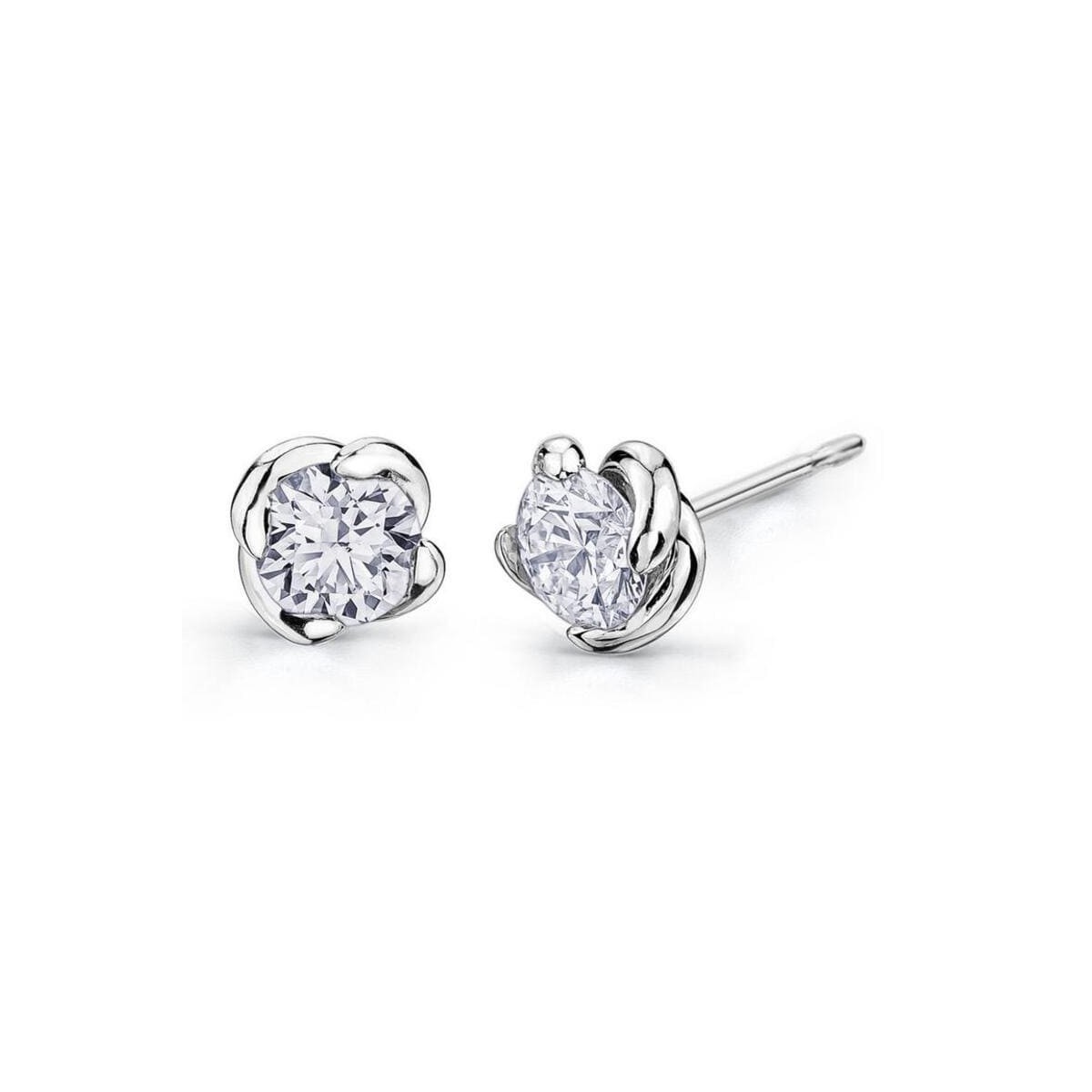 Orecchini con Diamante Punto Luce