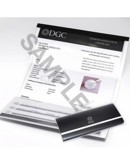 Orecchini con Diamante Punto Luce