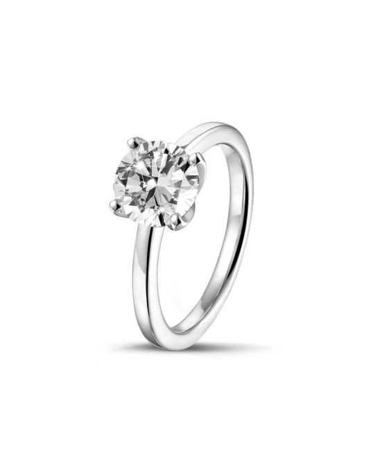 Anello Matrimonio Quattro Griffe con Diamante