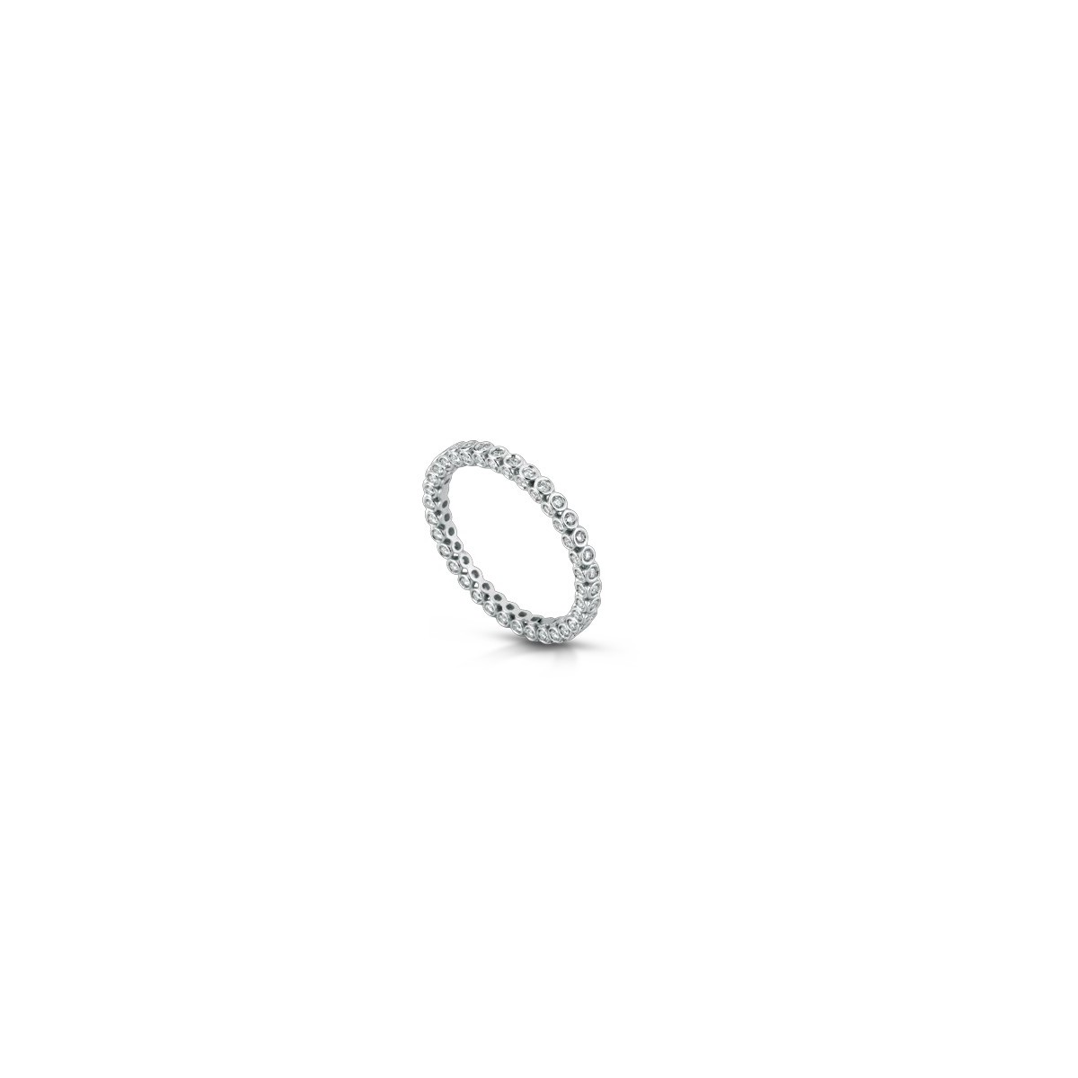 Anello Modello Veretta con Diamanti Naturali