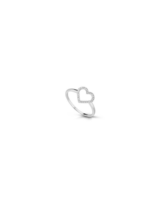 Anello A Cuore di Diamanti