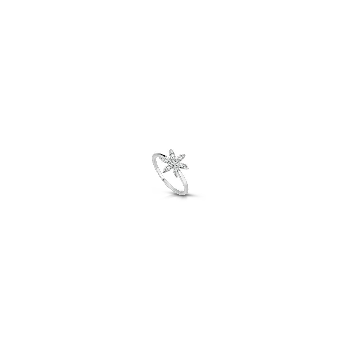 Anello Giglio di Diamanti