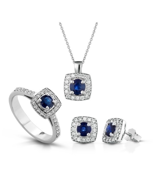 Parure Zaffiri e Diamanti